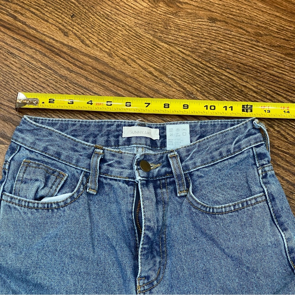 High Rise Strait Leg No Stretch Denim - Picture 2 of 3